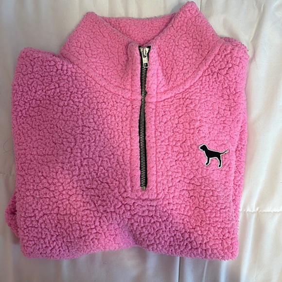 pink sherpa pullover - Picture 1 of 6